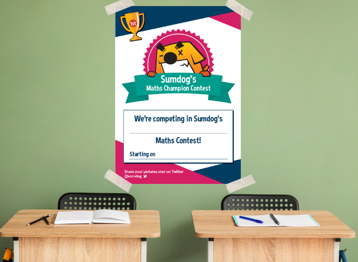 Card image of Sumdog contest poster 700 x 513