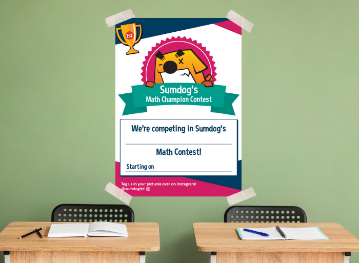 Card image of Sumdog US contest poster 700 x 513